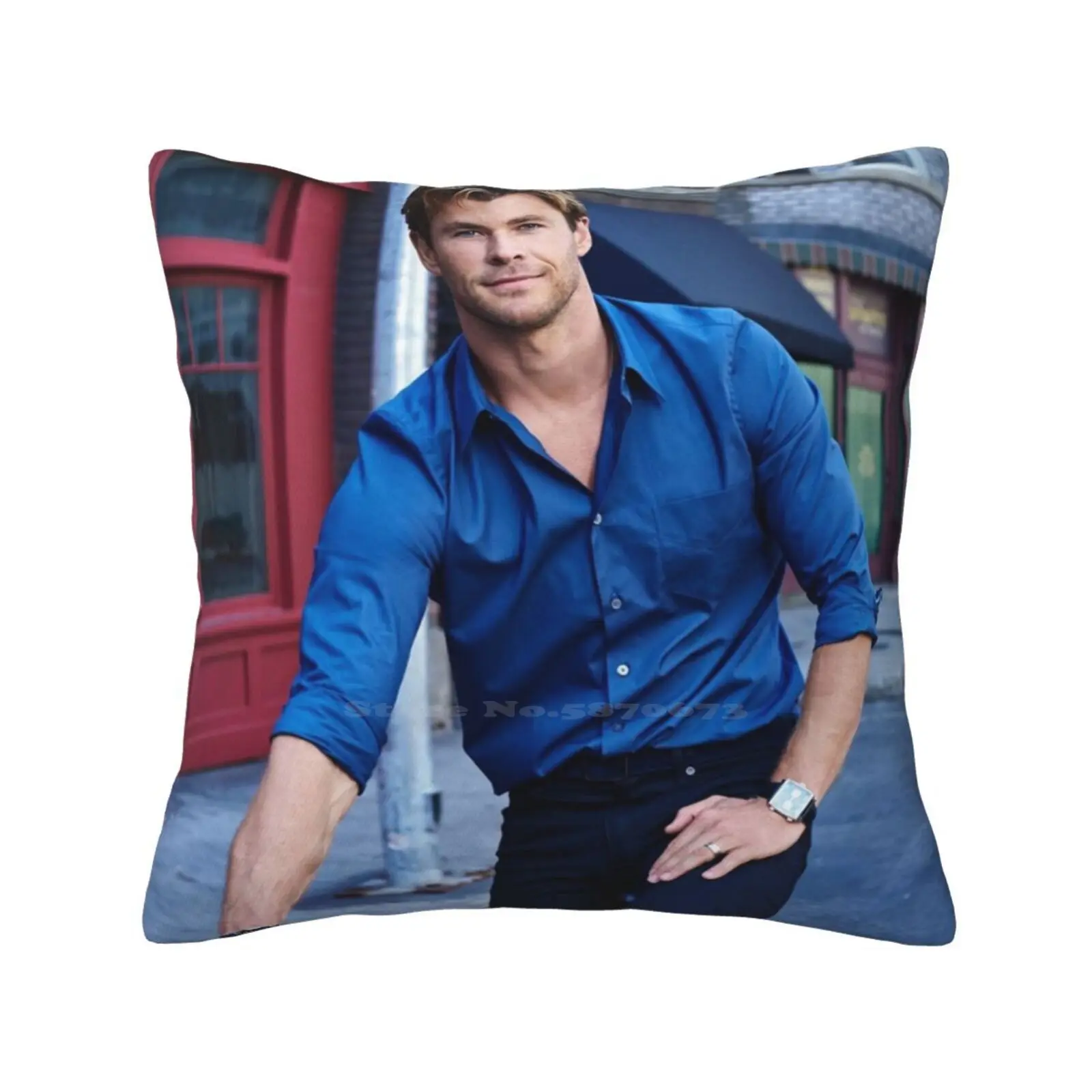 

Chris Hemsworth Throw Cushion Pillow Cover Chris Hemsworth Actor