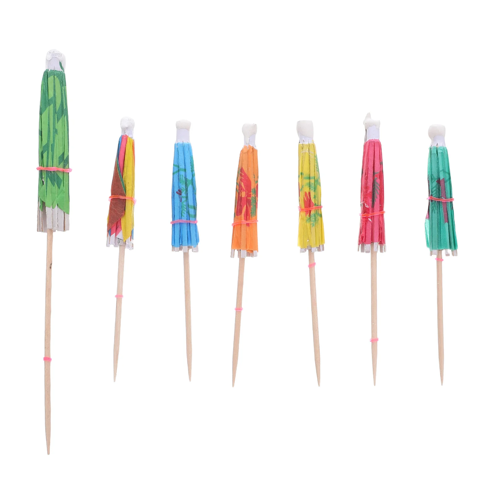 

120Pcs Mini Drink Umbrellas Tropical Cocktail Picks Paper Parasols for Beverage Cake Party Decoration Summer Drink Umbrellas