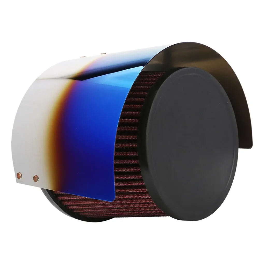 غطاء فلتر هواء من الفولاذ المقاوم للصدأ ، واقي حراري للمخروط ، غطاء للرياضة لمخروط الهواء البارد ، وللمخروط الهوائي #5