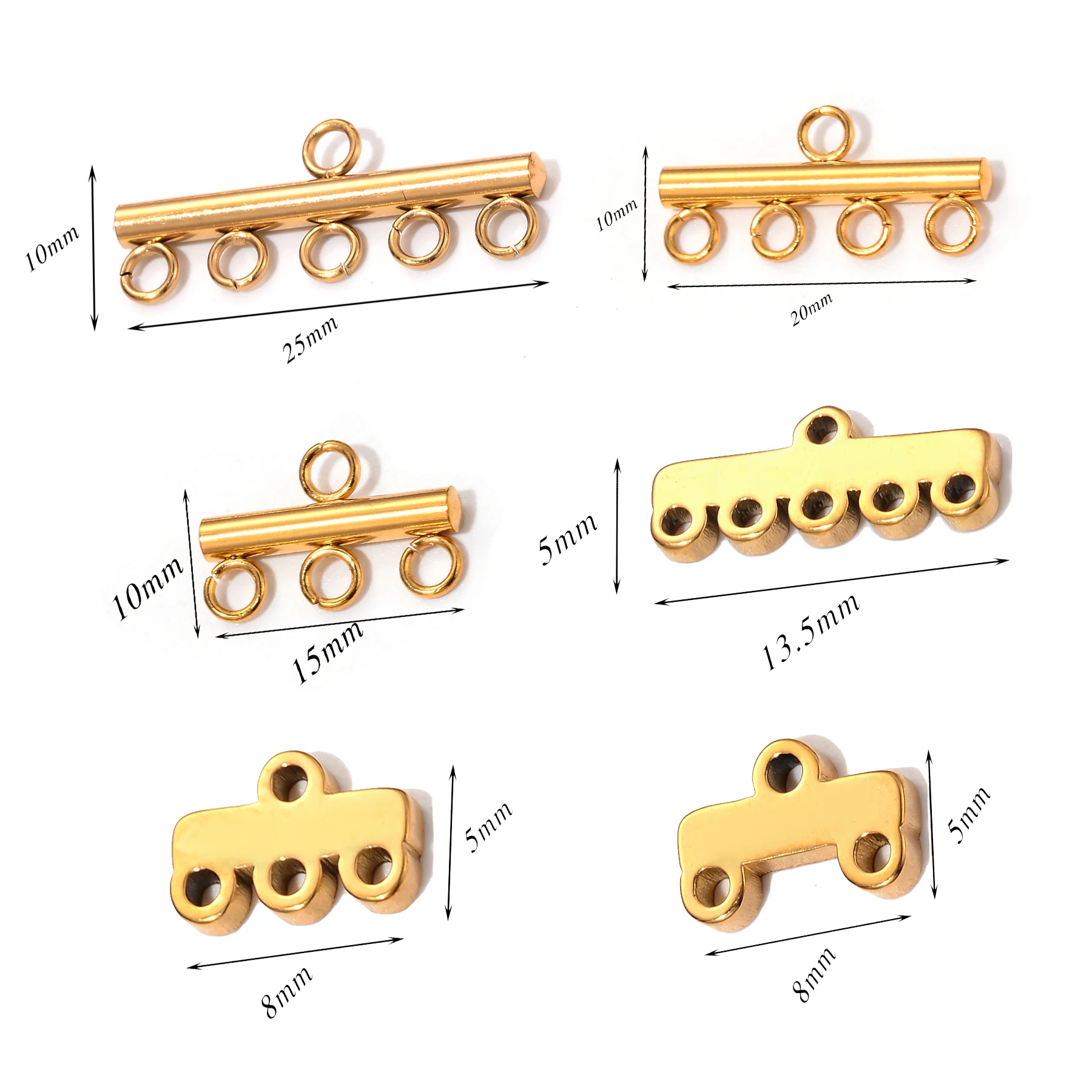 

50 шт. соединительных застежек-колье из нержавеющей стали для изготовления ювелирных изделий своими руками: серег, ожерелий, браслетов, шармов
