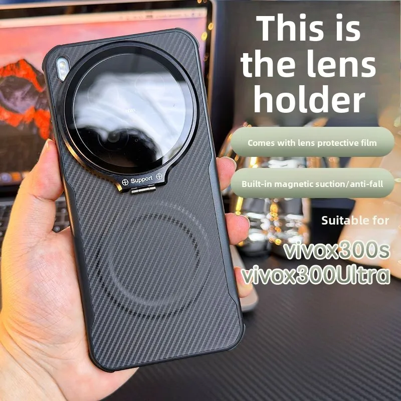 Image of Hülle für VIVO X300 Ultra Pro, magnetische Halterung, Kevlar, einfache, leichte Abdeckung für VIVO X 300 Ultra Pro, stoßfester Bumper, Funda