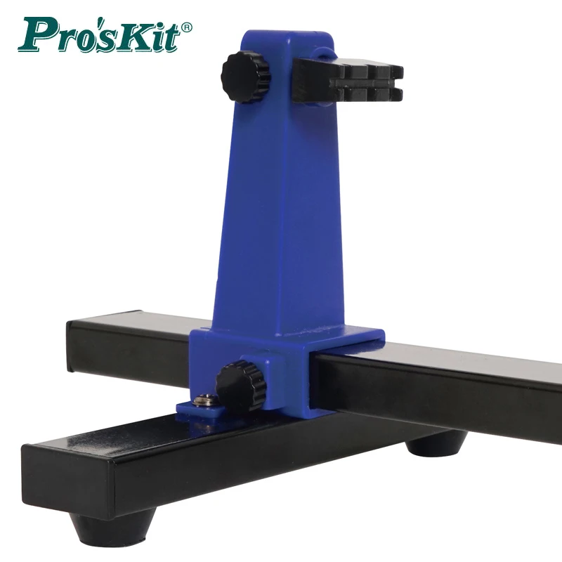Pro'sKit-Soporte de abrazadera de soldadura ajustable, accesorio de rotación de 360 grados, SN-390 PCB