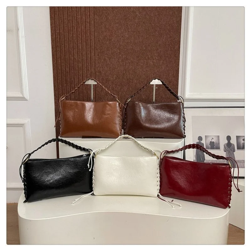 حقيبة ساعي نسائية مصنوعة من جلد الأفعى الجرسية المطبوع أنيقة من أندوررا الراقية تدوم طويلاً ونمط ناعم وواسع #5