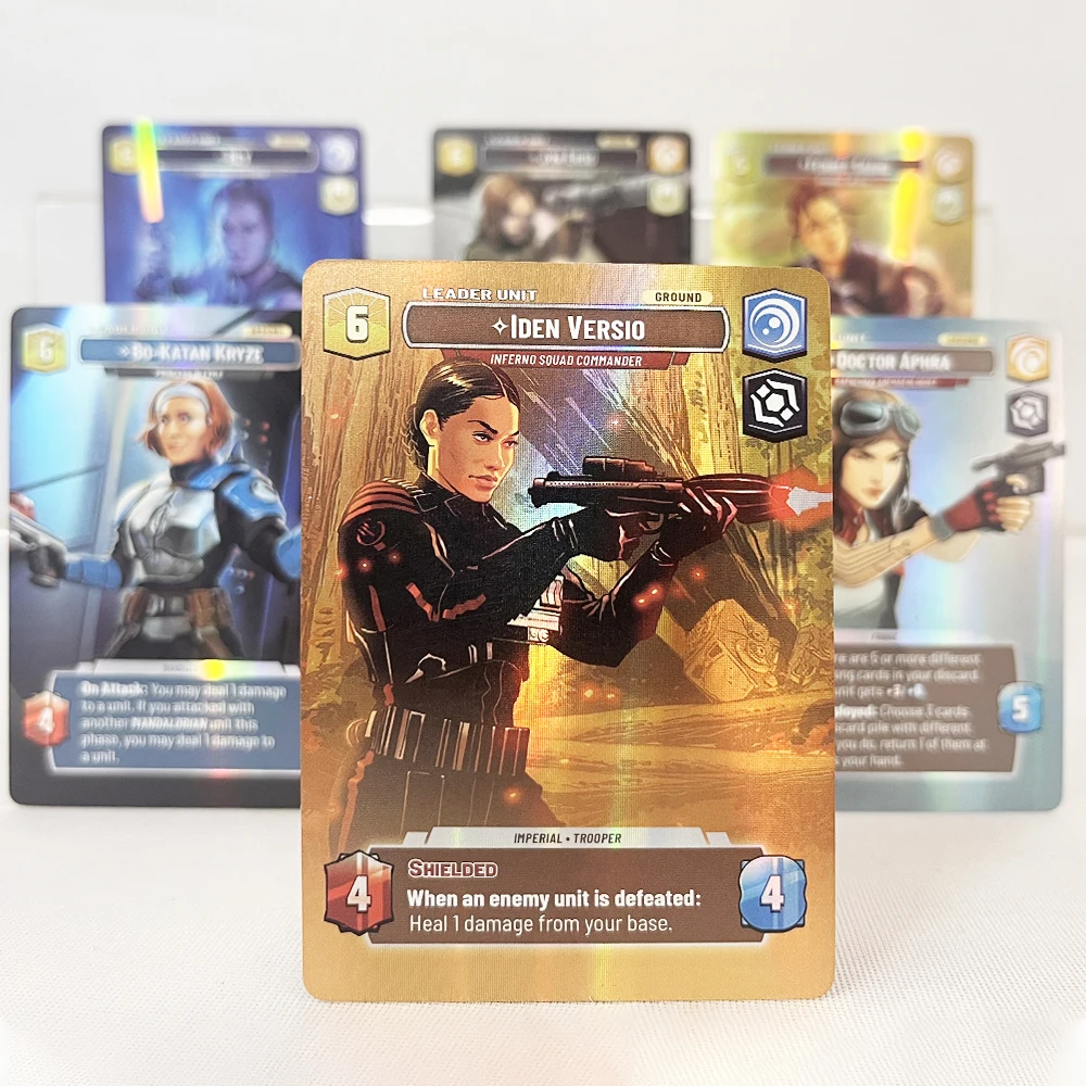 

Foil SWUDB Proxy Cards Movie Star Wars Unlimited Card English Version Double Sided Foil Cards Trading Card Toys Gift