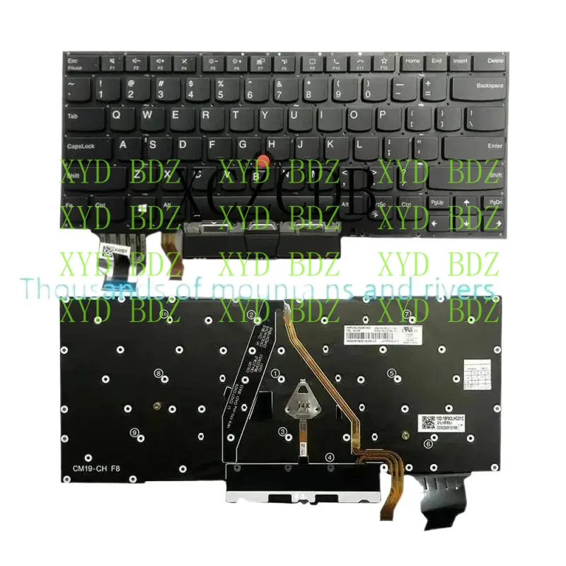 

for Lenovo ThinkPad X1 Carbon 7th Gen 20QD 20QE 20R1 20R2 Keyboard US Backlit CDB
