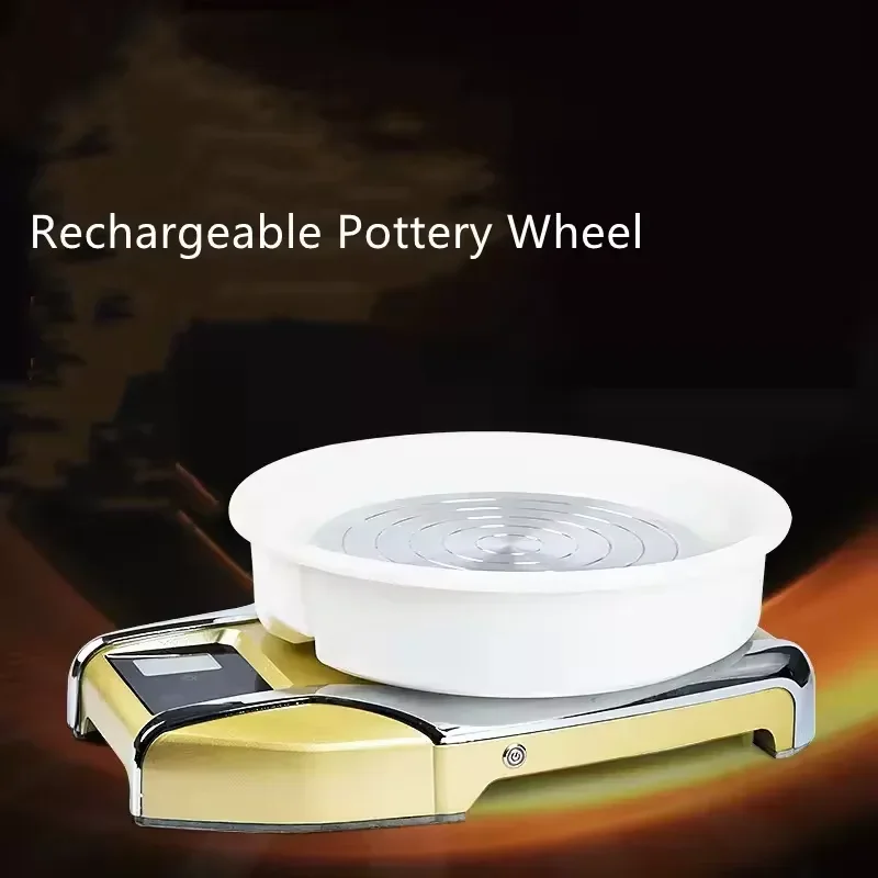 Ceramic Pottery Wheel Second Generation Intelligent Portable Charging Desktop LCD Screen Pottery Machine