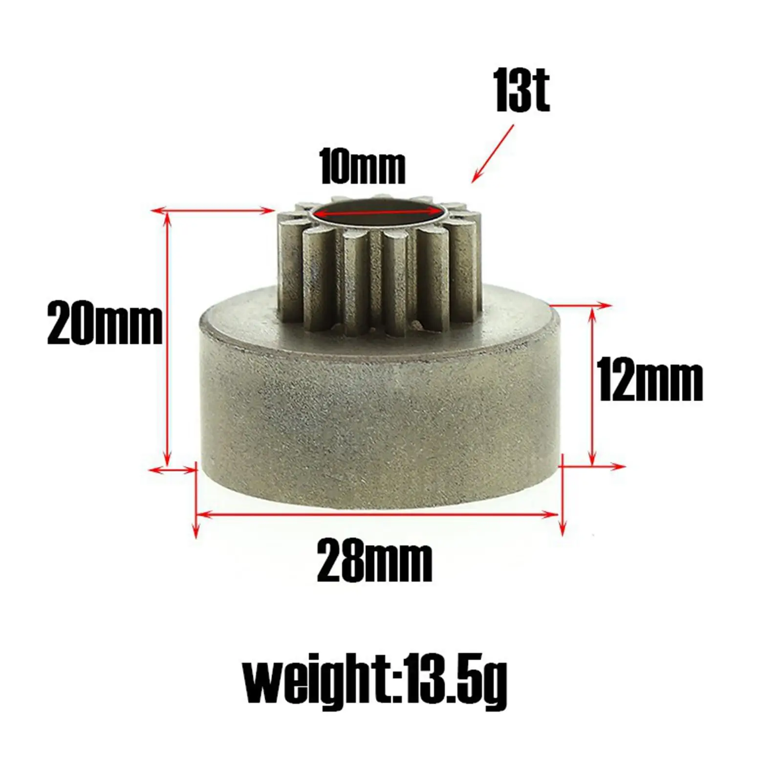 

Replacement Clutch Bell Metal Gear CNC Engine Part for Kyosho MP10 MP9 97035 1 8 RC Methanol Buggy