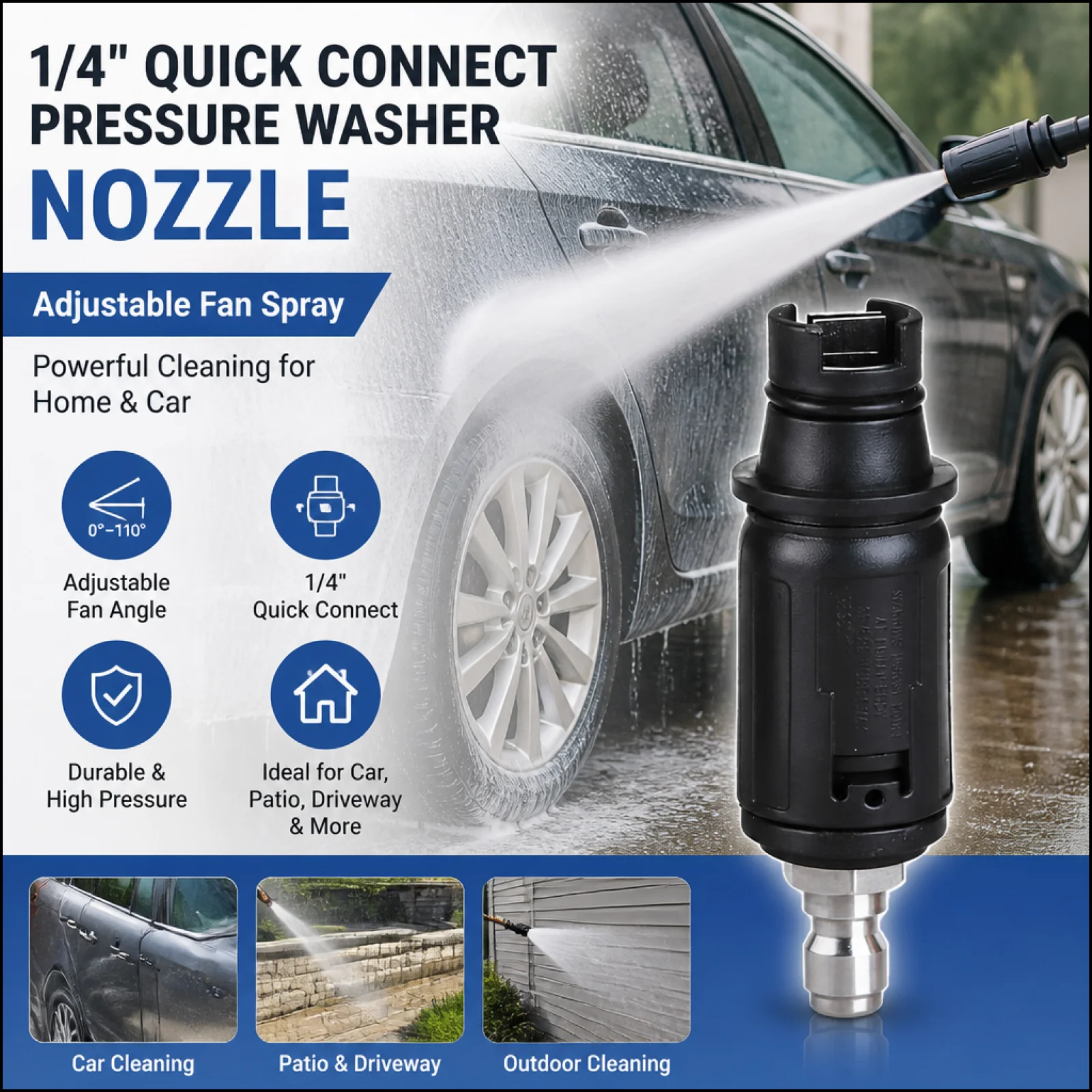 High Pressure Quick Connect Nozzle