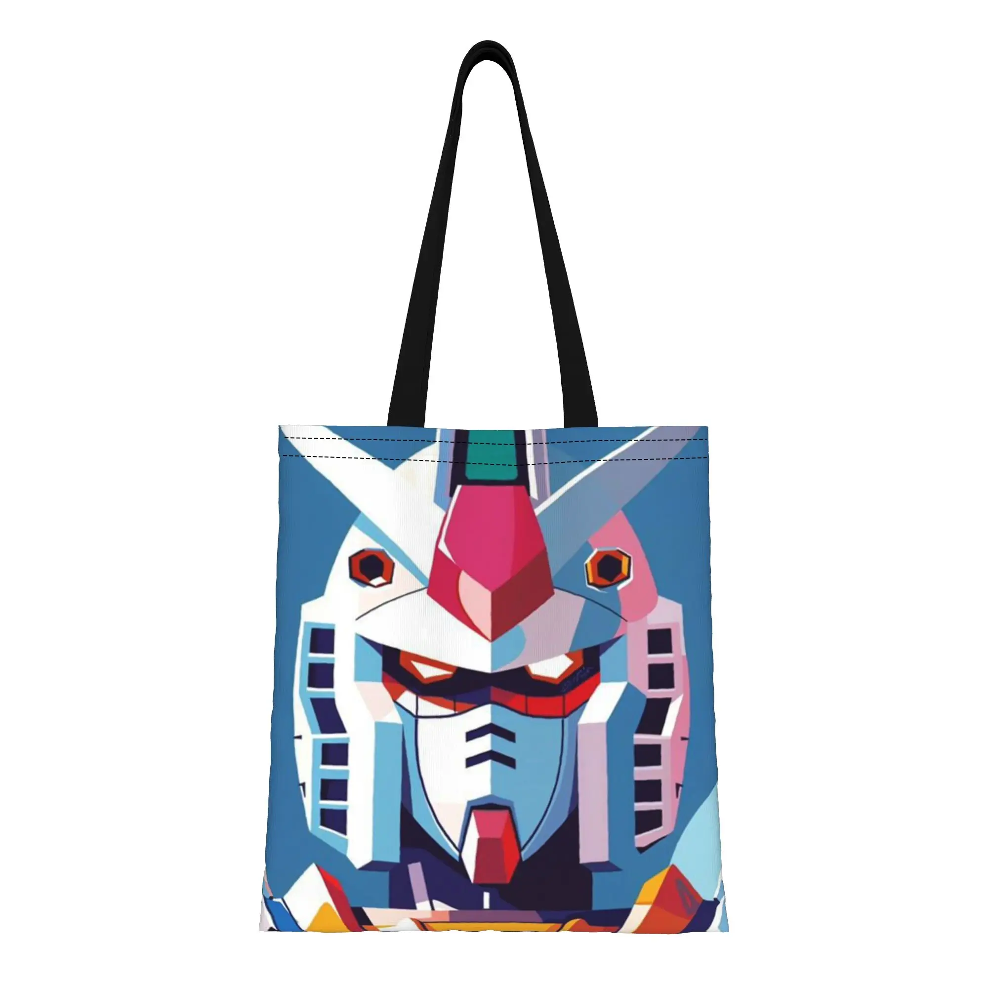 

Сумка-тоут из канваса RX 78 2 (7) Gundam, идеально подходящая для путешествий, женская сумка с верхней ручкой, к началу учебного года.