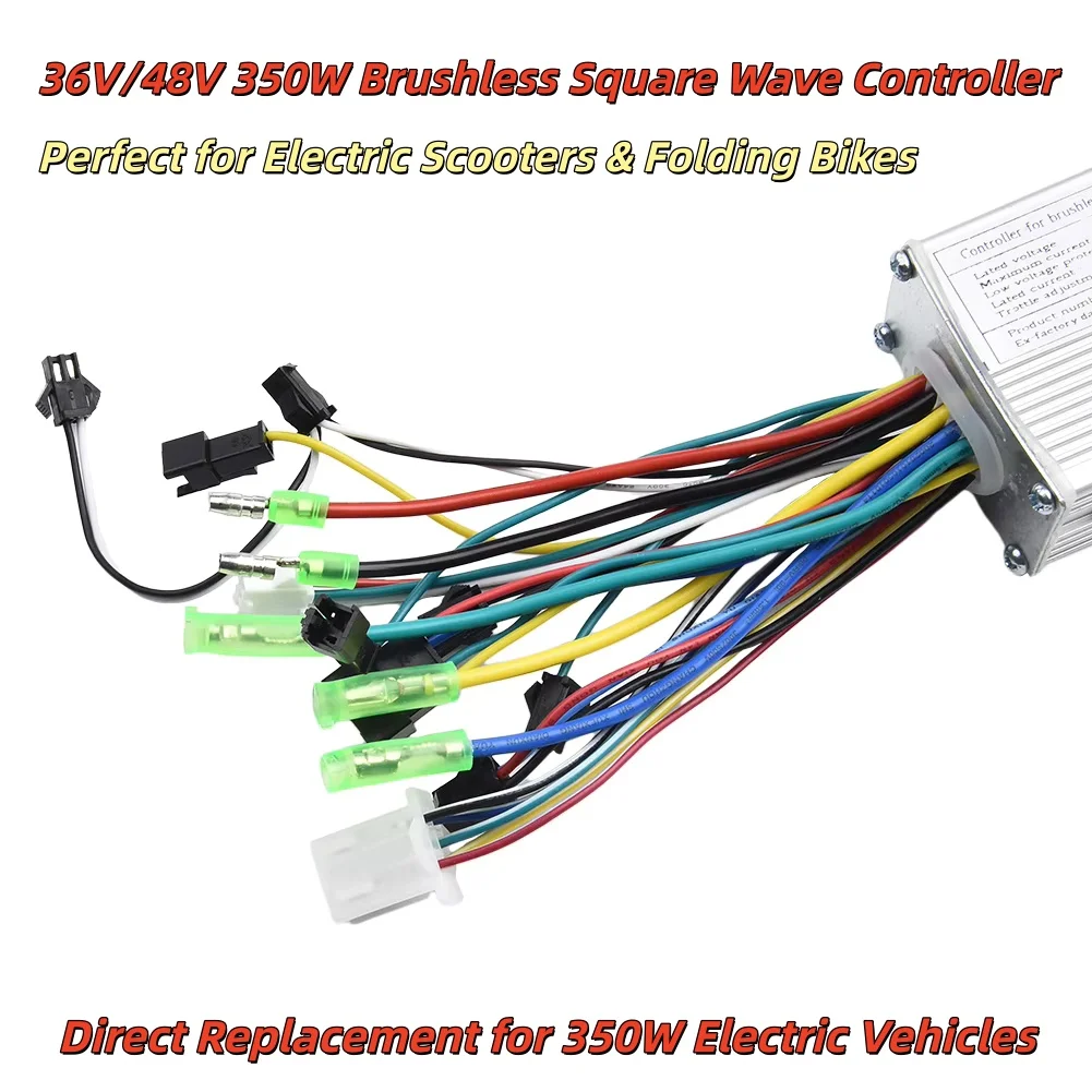 

Бесщеточный контроллер 36/48 В 350 Вт, контроллер скорости прямоугольной волны для электронного скутера, складного велосипеда, детали контроллера электронного велосипеда