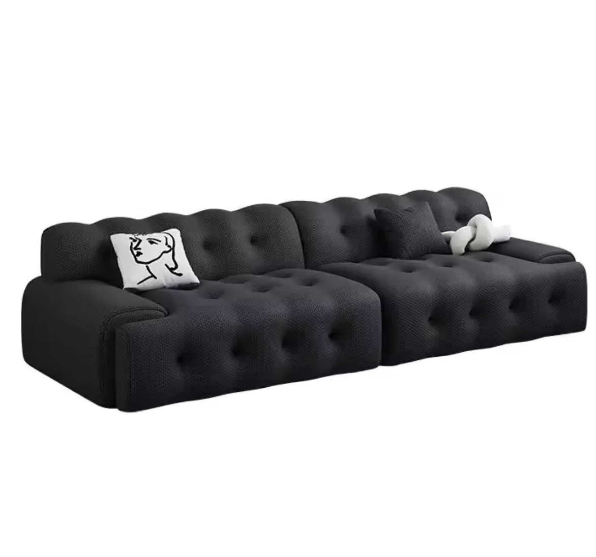 الحديثة بسيطة النسيج الفن غرفة المعيشة 1-4 مقاعد الفانيلا Rochburg أريكة وحدات مزيج أريكة مزيج أريكة استرخاء #6