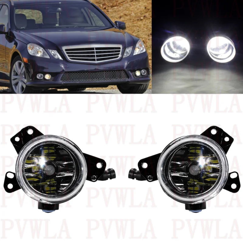 

Pair Car Front LED Fog Light Lamp A2128200956 A2128201056 For Benz W212 E200 E250 E300 E350 E400 E500 E550 2011 2012 2013 2014