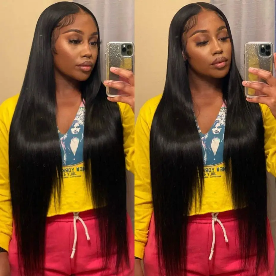 

Bone Straight Lace Front Wigs HD Lace Closure Remy Human Hair Wig 13x4 13x6 Lace Frontal Wig Pre Plucked Remy Human Hair 180%