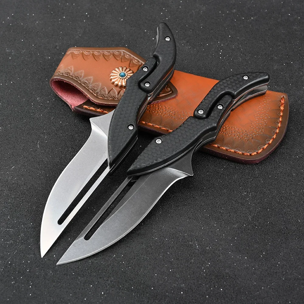 Camping Utility Pocket Knives Self Defense Tactical Survival Hunting Folding Knife Outdoor 5CR15mov blade EDC Tool