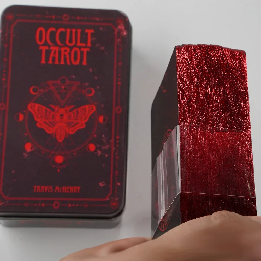 Occult Tarot Luna Lapin Lucid Dreams Beginners Del Toro Tarot in Tin Metal Box 78 pcs Cards Gilded Edge Paper Guidebook Deck