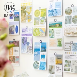 JIANWU To The Next Mountain Sea Series Literary Flower Landscaping Material Collage Sticker Book Creative DIY Journal Stationery