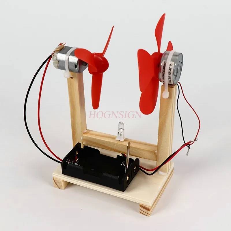 1 SET Small Maker Invention Physics DIY Equipment Wind Power Science Experiment Toy Student Technology