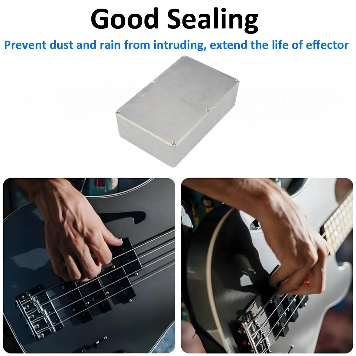 Miwayer 1590D(188*119*56.5mm) حاوية ألومنيوم لدواسة تأثيرات الجيتار - حافظة معدنية شديدة التحمل، صندوق تأثير قوي يمكنك صنعه بنفسك