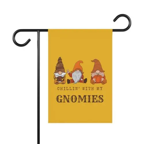 Chillin' With My Gnomes - Garden & House Banner