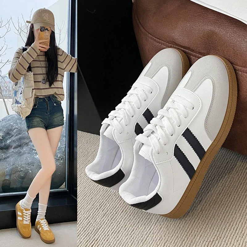 

Women's Shoes Tennis Sneakers Fashion Flats Shoes for Women Autumn Lace-up Vulcanized Shoes Spring Autumn Woman Outdoor Trainers