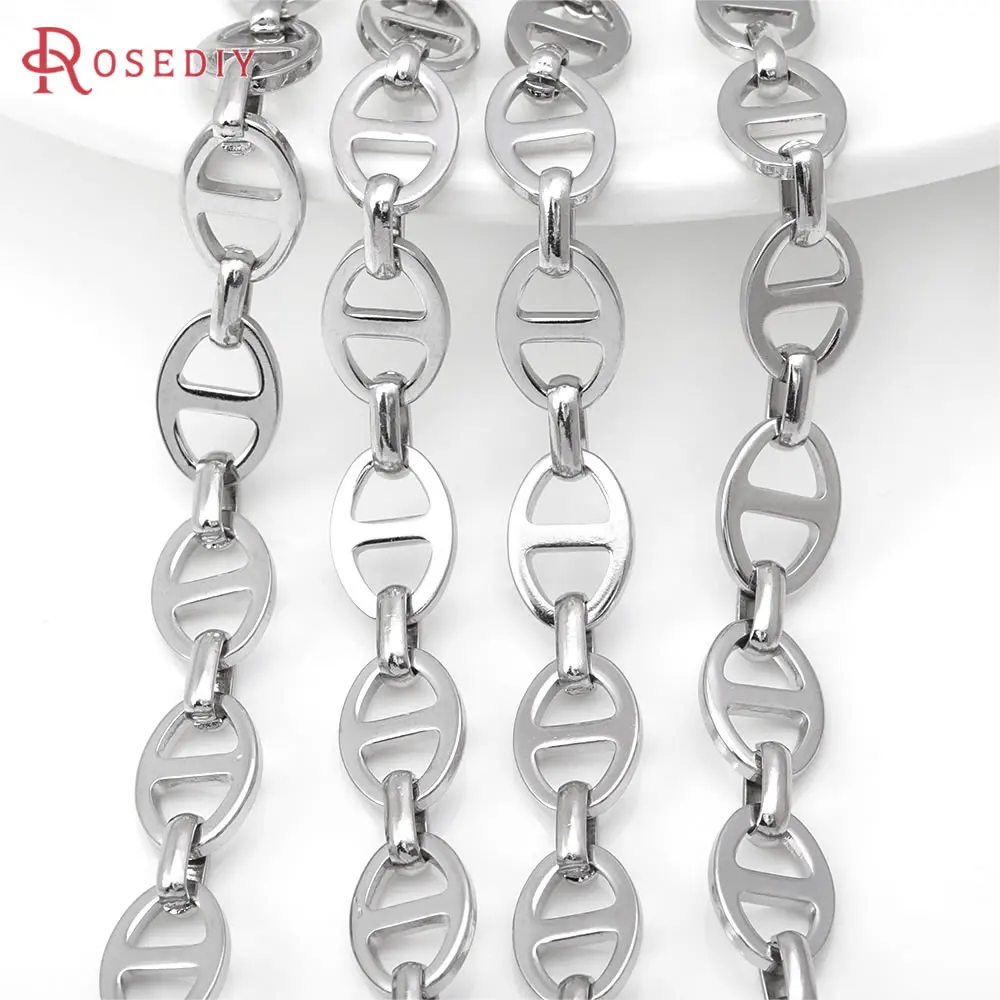 

50CM Stainless Steel Color Stainless Steel Necklace Chains Bracelets Jewelry Chains High Quality Diy Jewelry Making Materials