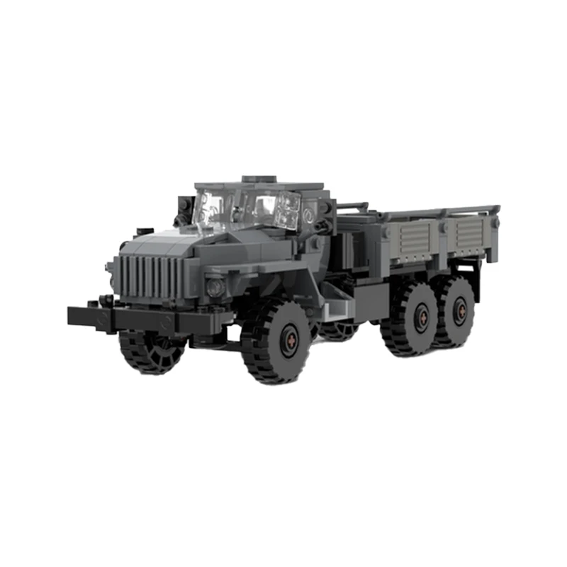 Military Vehicles Series Ural 4320 Transport Vehicle MOC Building Blocks Assembly Model Bricks Display Creative Children Toy Gif