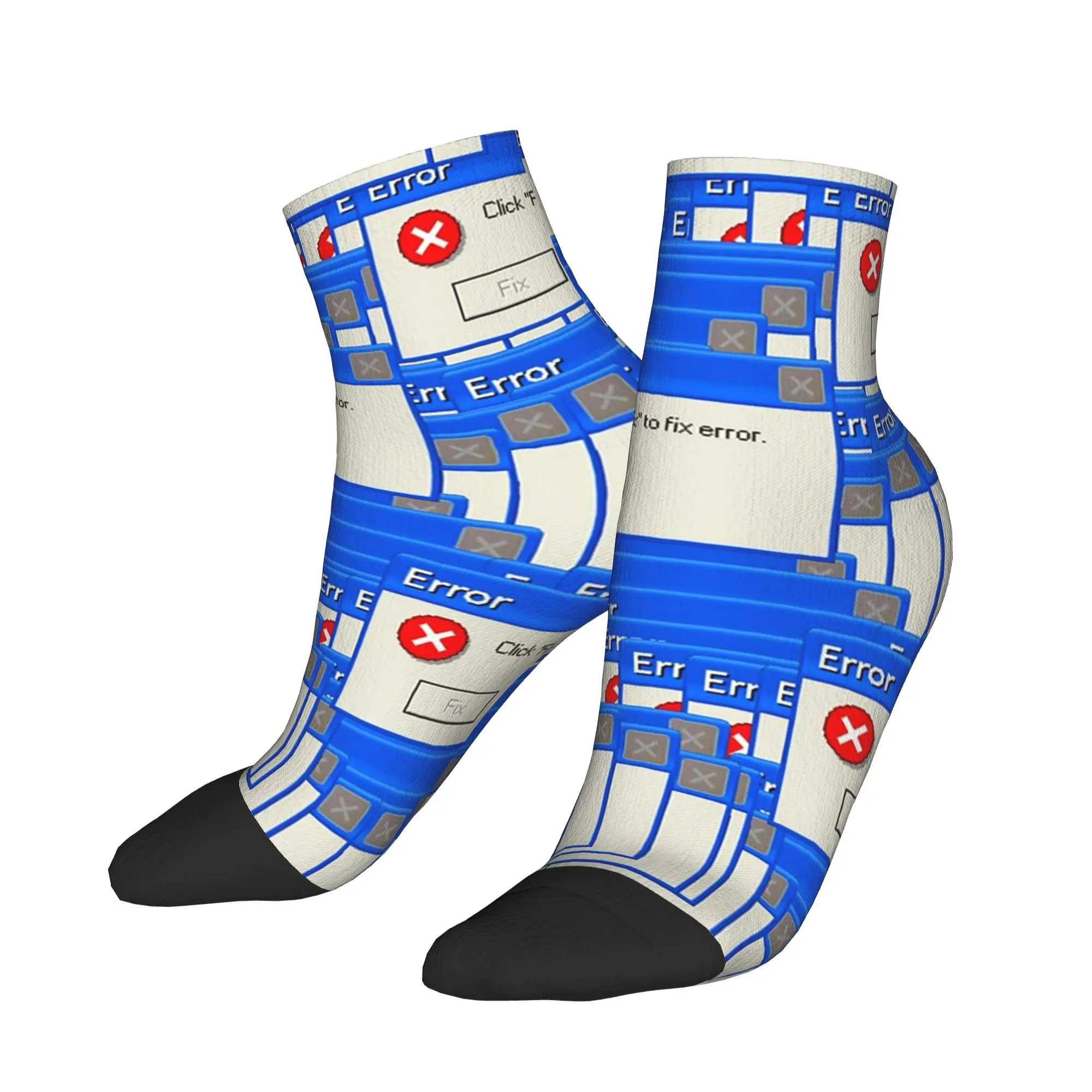 

windows xp error tiled Socks Harajuku Sweat Absorbing Stockings All Season Socks Accessories for Unisex Gifts