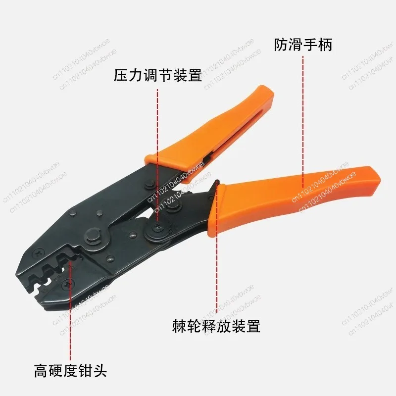 Multifunctional Ratchet Crimping  Ratchet Crimping VE European Cold-pressed Terminal Pliers Network Pliers