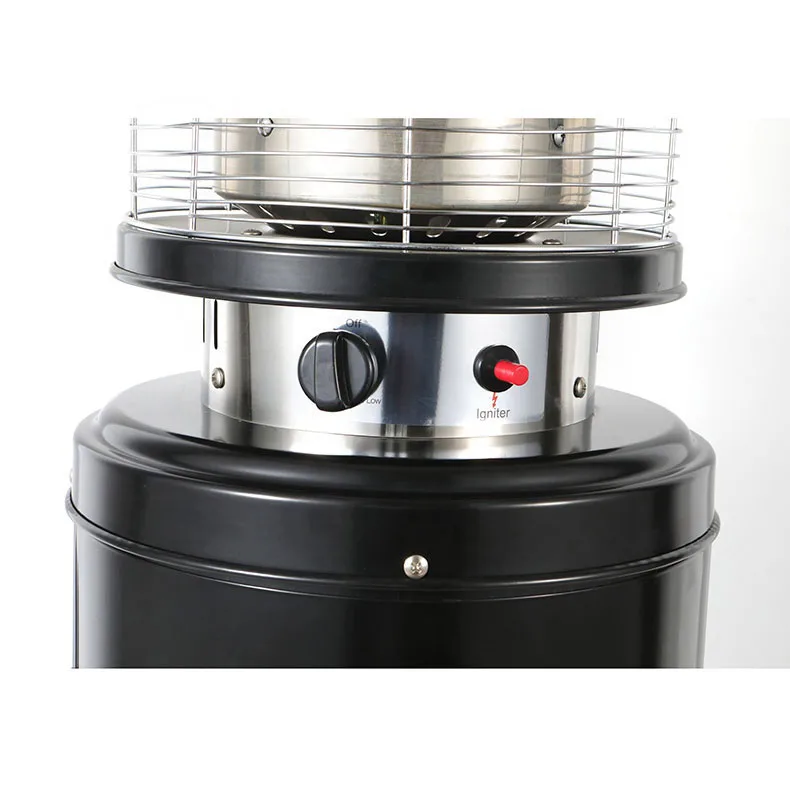 Manufacture LPG Iron Humidifying Target Patio Heater Tabletop Freestanding Gas Heater Outdoor Furniture