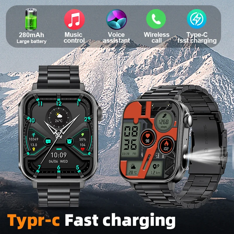 

LIGE Bluetooth Call Smart Watch 1.83 Inch 240*284 Full Touch Custom Dials Sport Men And Woman Health Monitor Smartwatch For Man