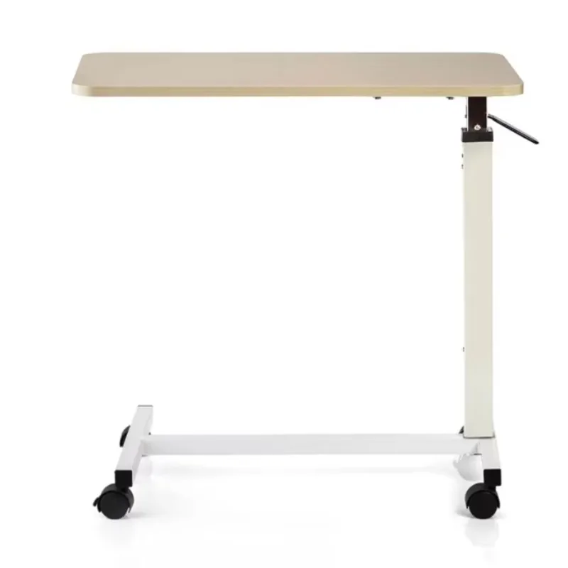 طاولة عمل متنقلة بعجلات مكتب كمبيوتر قابل للطي طاولة بجانب السرير للتمريض والرعاية المنزلية وغرفة المعيشة وطاولة سرير مريحة للمدرسة #5