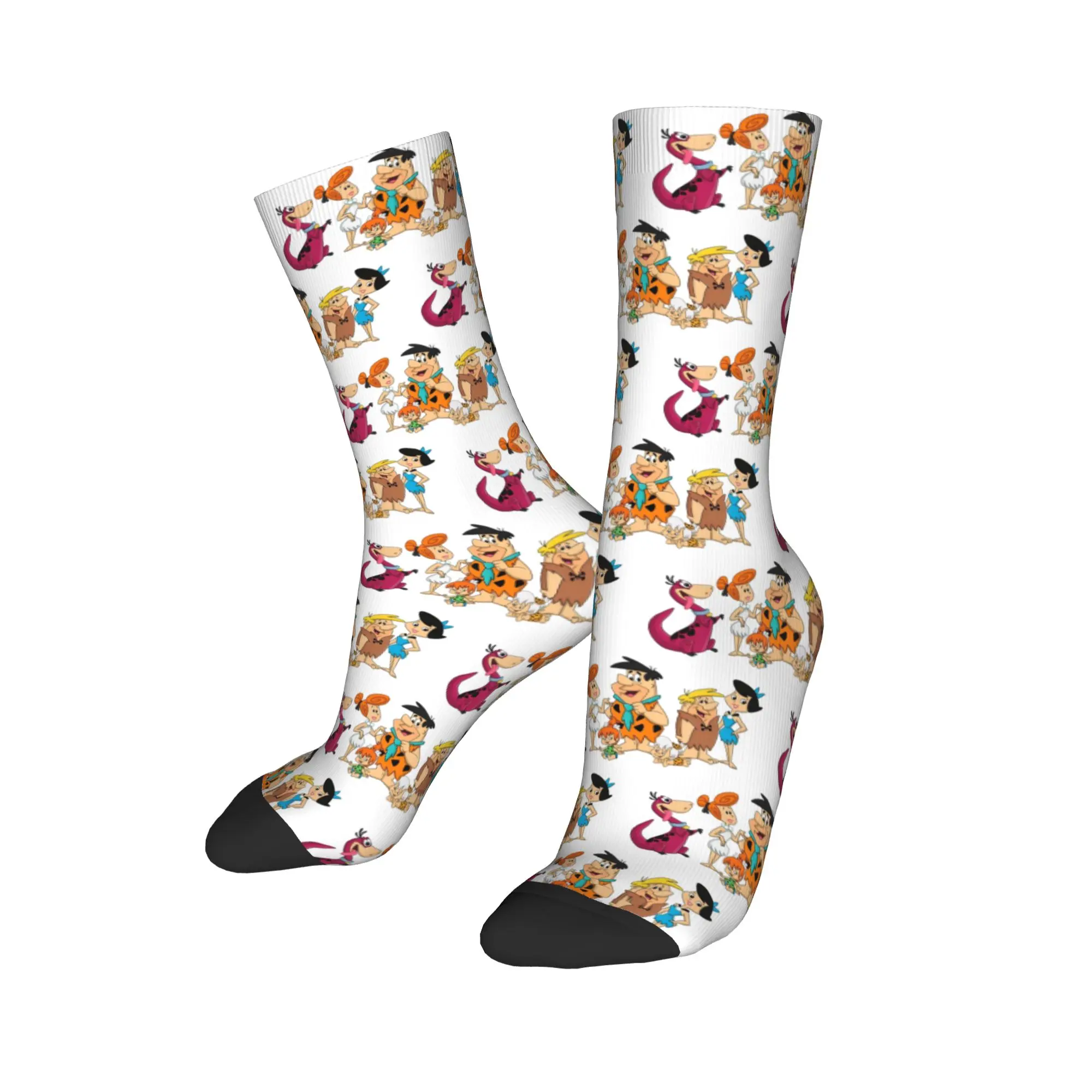 

Autumn Winter Retro Women Men Fred Socks The Flintstonesd Non-slip Sports Socks
