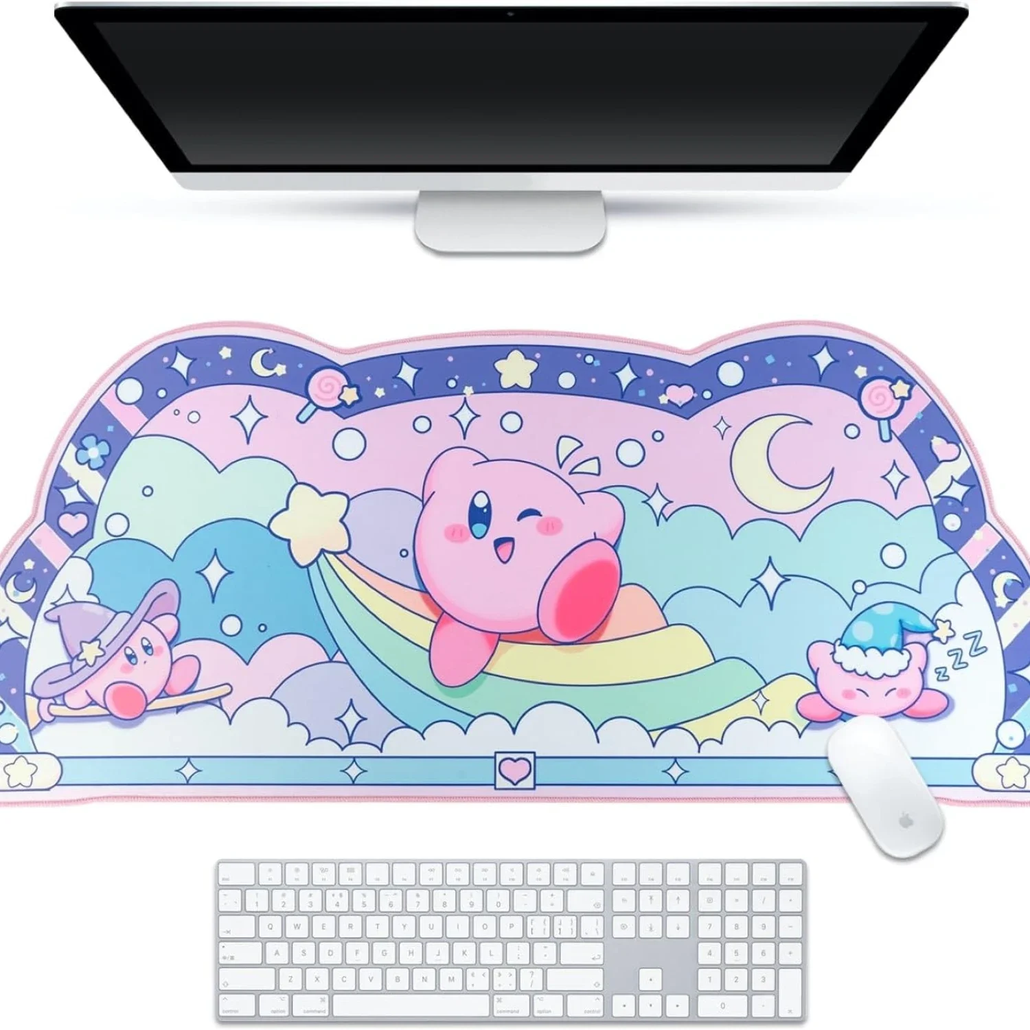 Cute Carpy Super Large Gaming Mouse Pad Esports Ins Style Large Table Pad Soft Cute Non-slip Padded Padded Mouse Pad