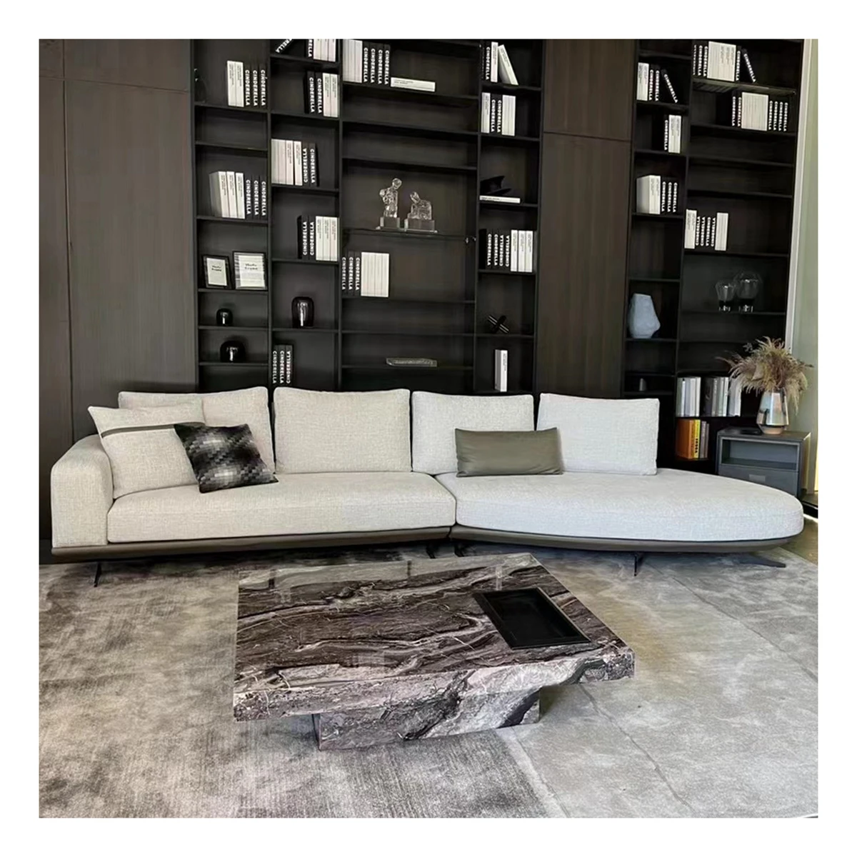 

Foshan Furniture High Quality Comfort Sofa Villa Living Room Sofa Modular Couch Modern Luxury New Design L Shape Sectional Sofa