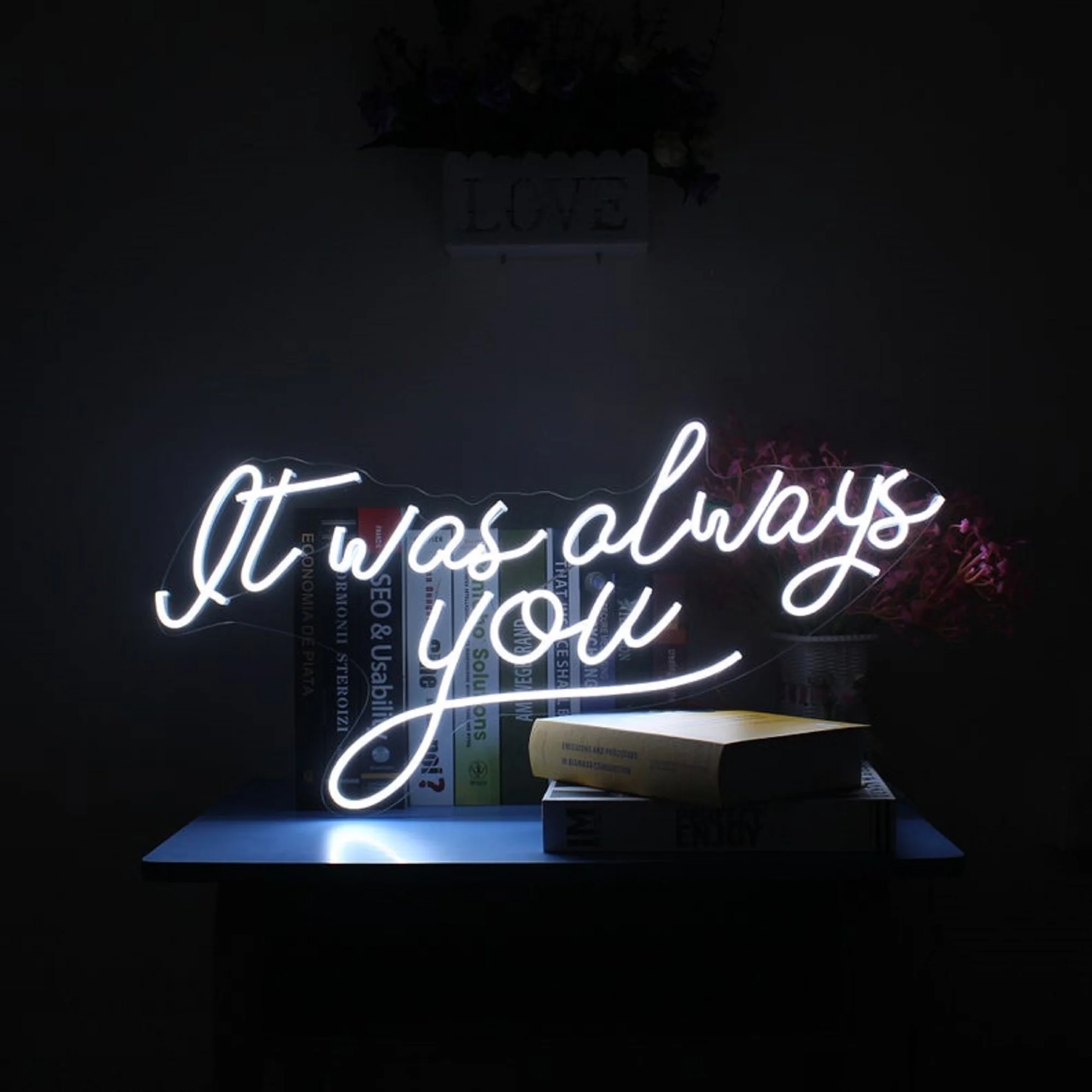 Ineonlife It Was Always You Neon Sign Custom LED Light Wedding Proposal Confession Party Shop Club Room Birthday Room Wall Decor