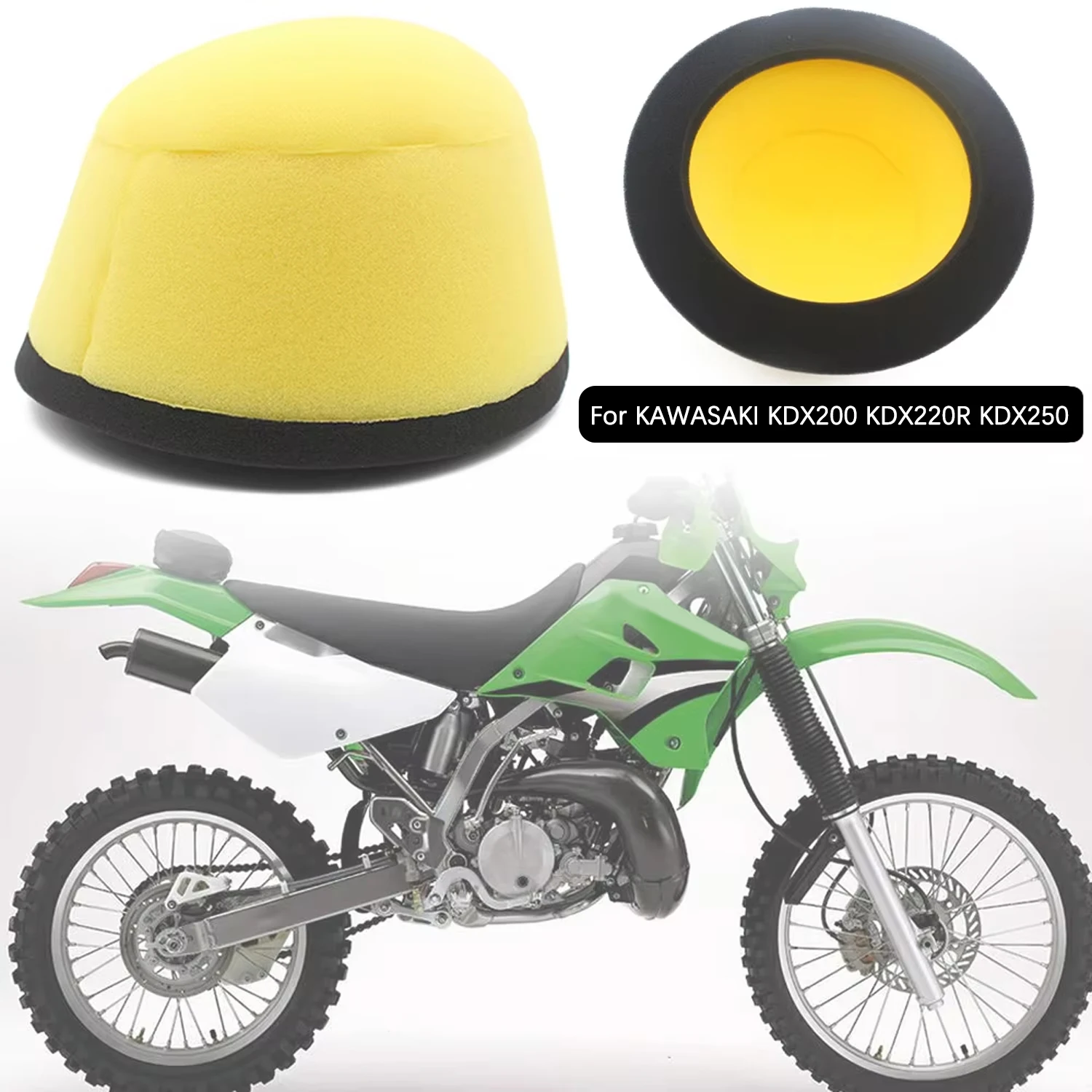 Limpador de elemento de filtro de ar para motocicletas Kawasaki KDX KX KL125 200 220 250 300 650 - Limpador de espuma para filtro de ar