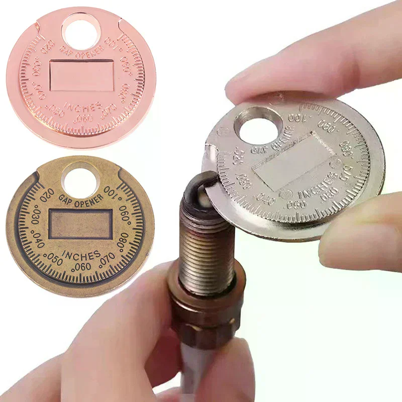 

0.6 2.4mm 0.02 0.10 Tool Coin Type Inch Spark Plug Gauge Measurement Range Spark Plug Gage Caliber Measuring