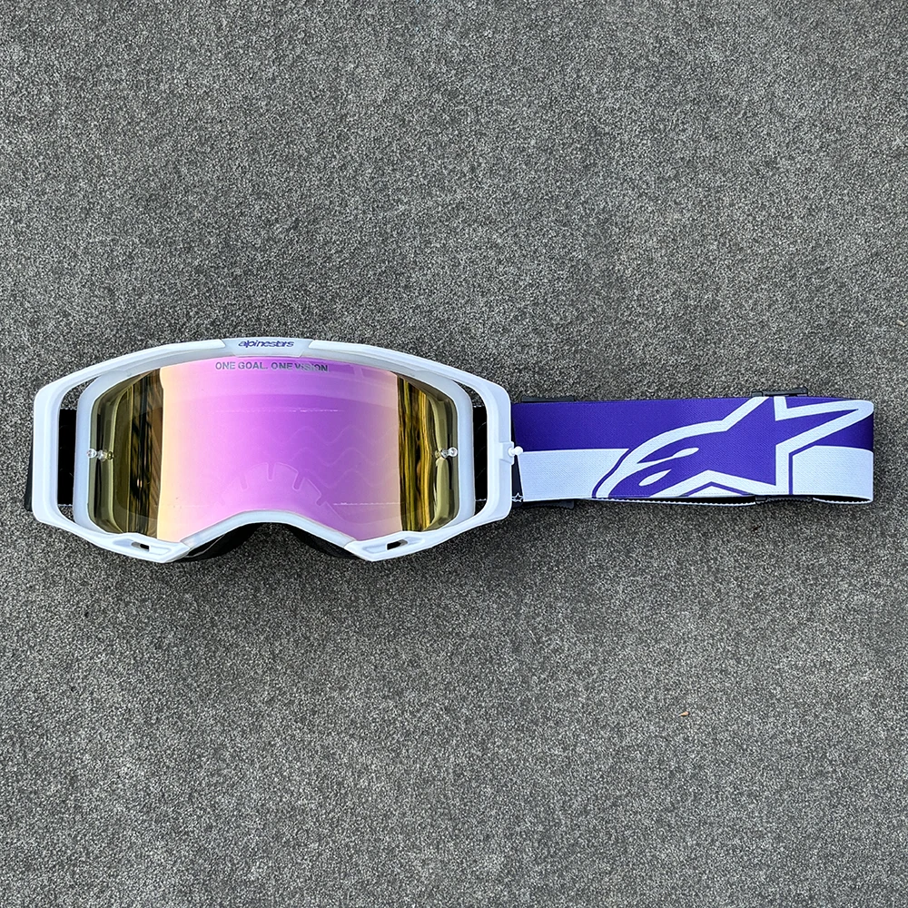 Neueste Motorradbrille mit HD-Gläsern, Winddichte Sportbrille für Motocross, MTB, ATV, Radsport, Rennen, Offroad, UV400-Schutz Sonnenbrille – Detail 6