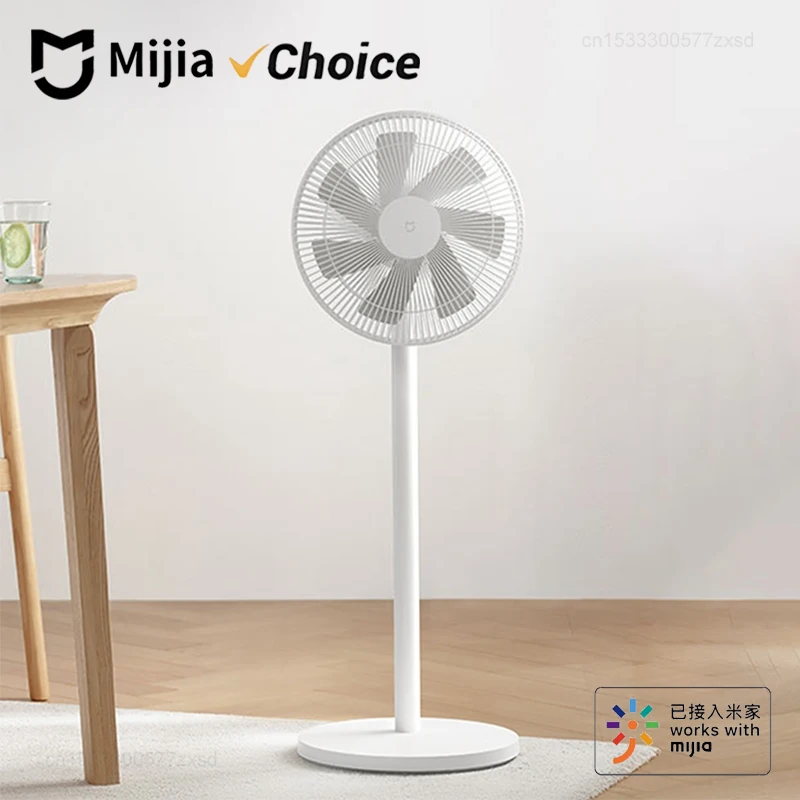 

Умный напольный вентилятор Mijia Smart DC Inverter 1X Upgrade с 7 лопастями 140 см ° Вентилятор с широким углом обдува, низким уровнем шума (25,6 дБ), поддержкой внешнего аккумулятора