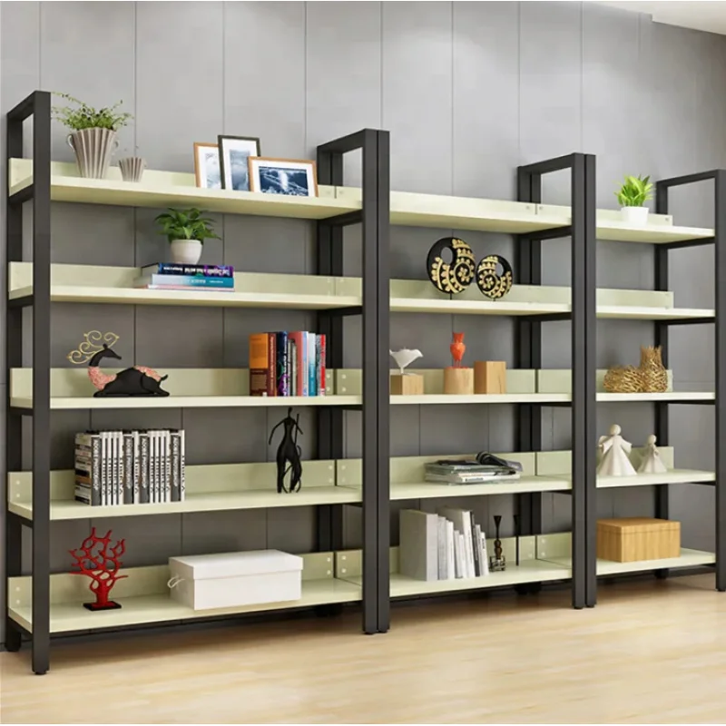 custom.Hot Sale Store Display Rack Shelves Single Sided Wooden Supermarket Shelves Metal Wood Display Racks Gondola Shop She