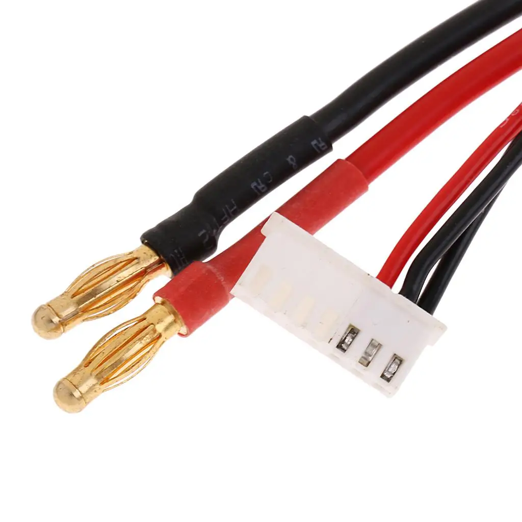 

Lipo Battery Adapter Cable 4mm Banana RC Wire Durable Material for Universal Power Supply