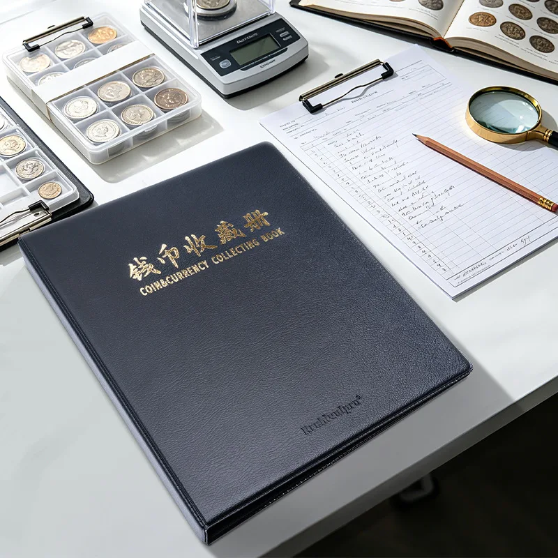 Large Coin Collection Album Pages Book Holder for Collectors Coin Binder Sheets Paper Money Organizer Banknote Protective Sleeve