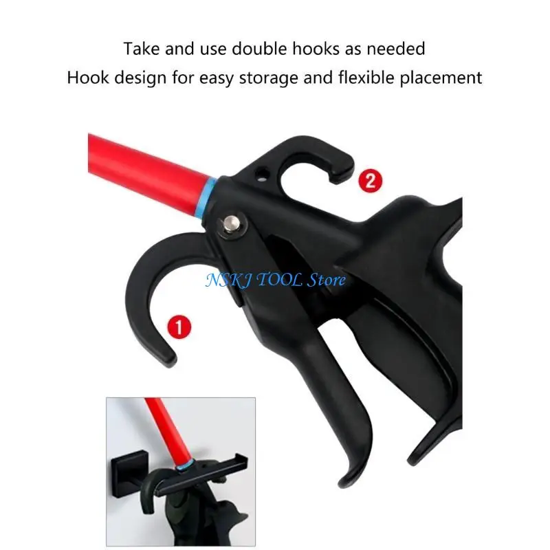 L8RC Pneumatic Air Blow Guns Triggers Cleaner Compressor Dust Blower Nozzle Pneumatic Guns Cleaning Tool for Car