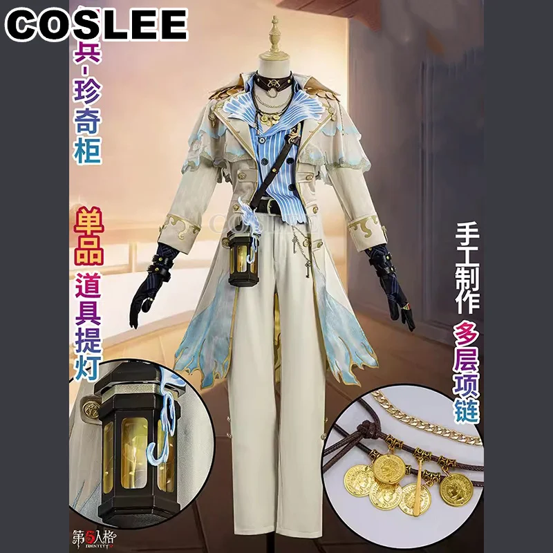 COSLEE Naib Subedar Mercenary Cosplay Identity V Costume Qizhen Fashion Uniform Game Suit Halloween Party Outfit Men Clothes New