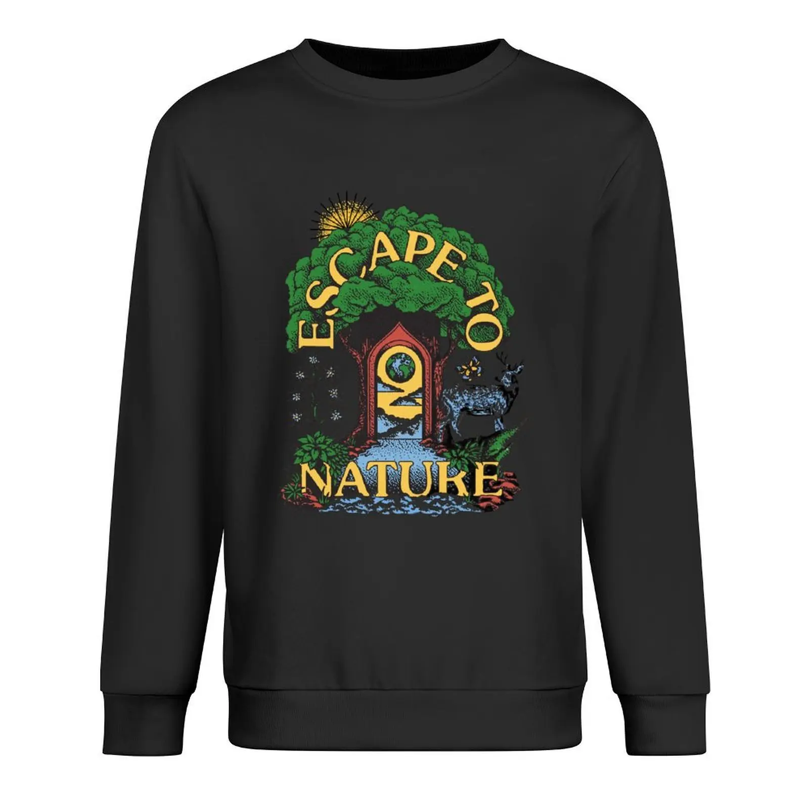 

Escape To Nature Greta Van Fleet Parks Project Pullover japanese style men's sweat-shirt set winter clothes men sweatshirt