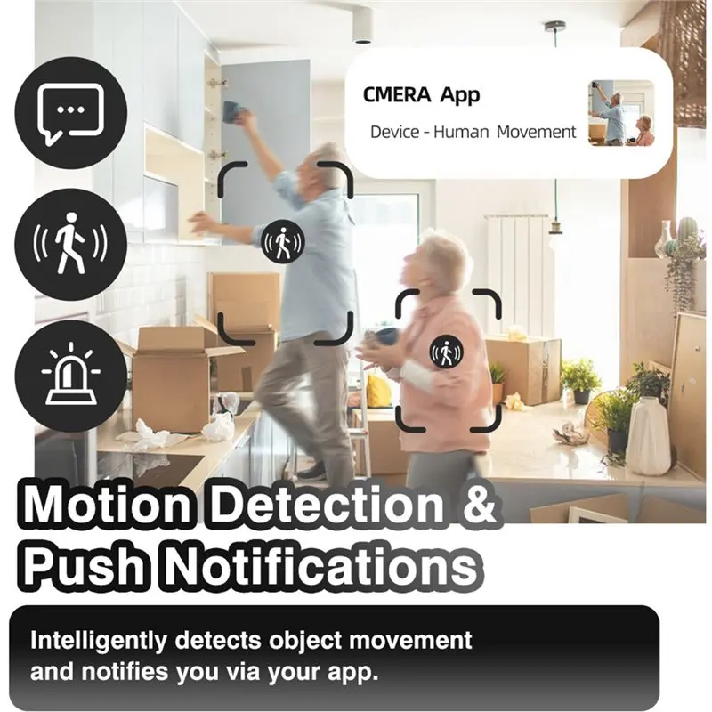T24C Home Wifi Wireless Mini Indoor Security Camera 4PCS With Night Vision Motion Detection Alert USB Pet Vehicle Monitoring
