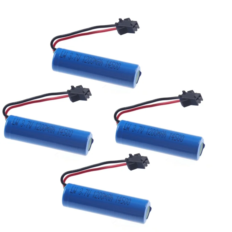 Batería lipo Original de 3,7 v y 1200mah para coche teledirigido JJRC C2 D828, piezas de coche teledirigido 14500 SM-2P, accesorios para juguetes