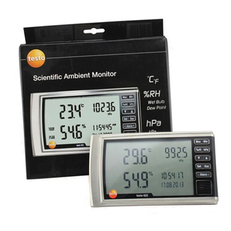 Testo 622 Hygrometer with Pressure Big LED Digit Display 0560 6220