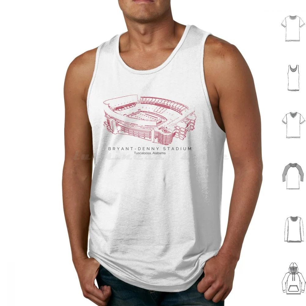 Bryant-Denny Stadium Tank Tops Vest Sleeveless Bryant Denny Stadium Tuscaloosa National Football Sec