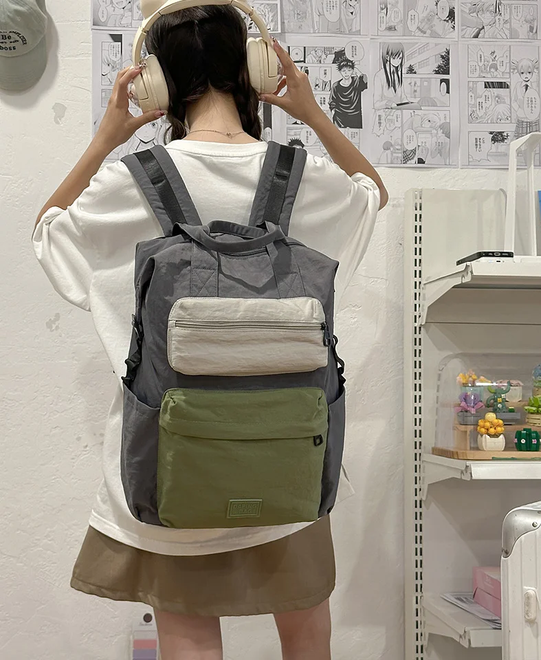 

Нейлоновый рюкзак, модный простой брызгозащищенный осенне-зимний рюкзак большой емкости, сумка через плечо, рюкзак Mochila mujer, рюкзак